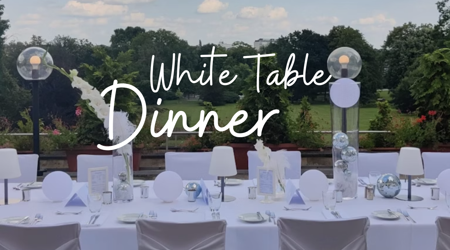 White Table Dinner